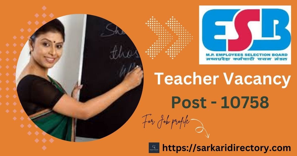 MP Teacher Vacancy 2025