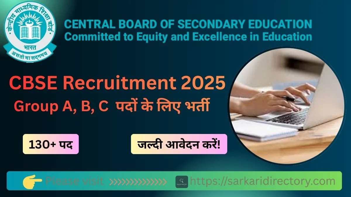 CBSE Recruitment 2025